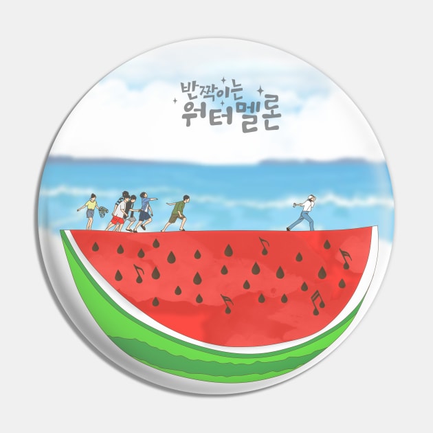 Twinkling Watermelon Kdrama Art Pin by ArtByAzizah