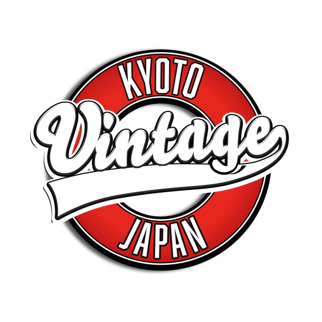 Kyoto japan vintage style logo by nickemporium1