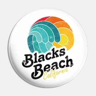 Blacks Beach California Surfing Surf Sunset Wave Pin