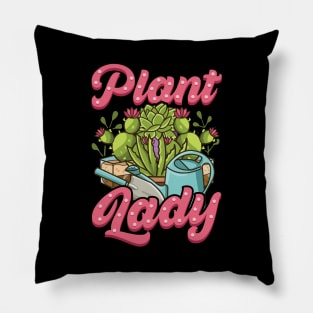 Funny Crazy Plant Lady Planting & Gardening Pun Pillow