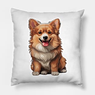 Adorable Corgi - A Delightfully Cute Canine Companion Pillow