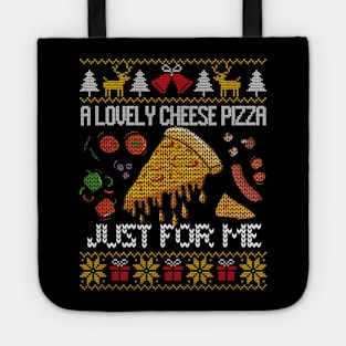 A Lovely Cheese Pizza Just For Me Alone Home Christmas Tote