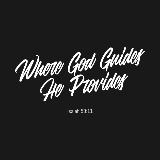 Where God Guides He Provides by Jackies FEC Store