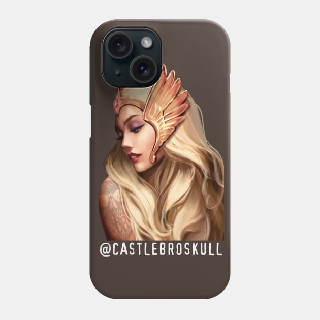 She-Ra with Broskull Tattoo Character Art V.1 with Tag Phone Case by CastleBroskull