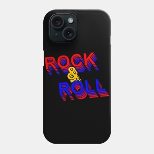 Rock & Roll Retro Text Phone Case