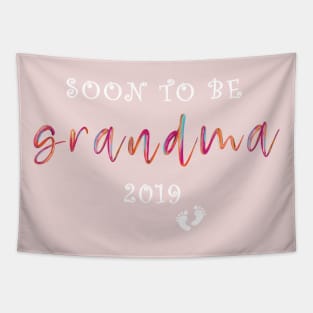 Soon To Be Grandma Wholesome Cute Gift T Shirt Est 2019 Tapestry