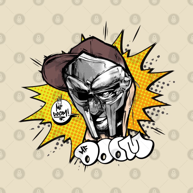 MF DOOM COMIC SKETCH DESIGN by Basic Lee