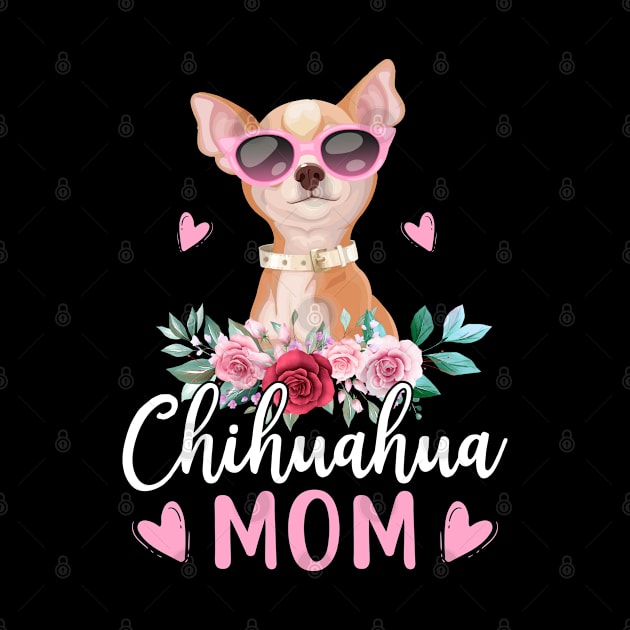 Cute Chihuahua Mom Sunglasses Flower For Chihuahua Owner by GreatDesignsShop