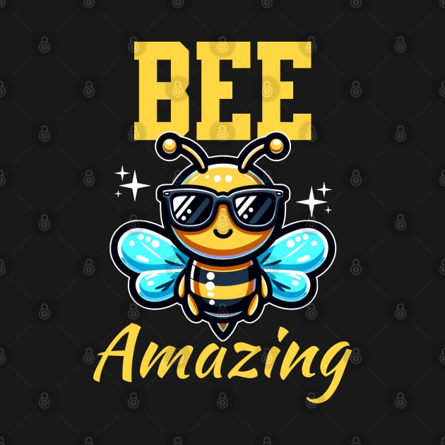 Bee Amazing Funny Honey Bee by Odetee