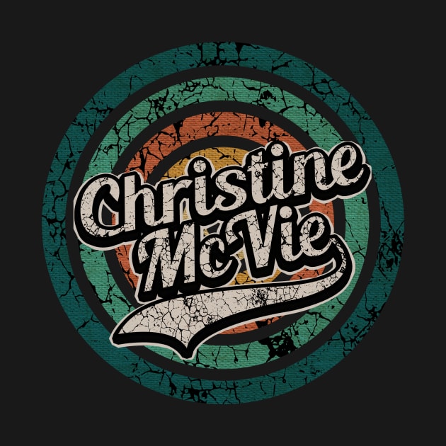 Christine McVie // Retro Circle Crack Vintage by People Mask