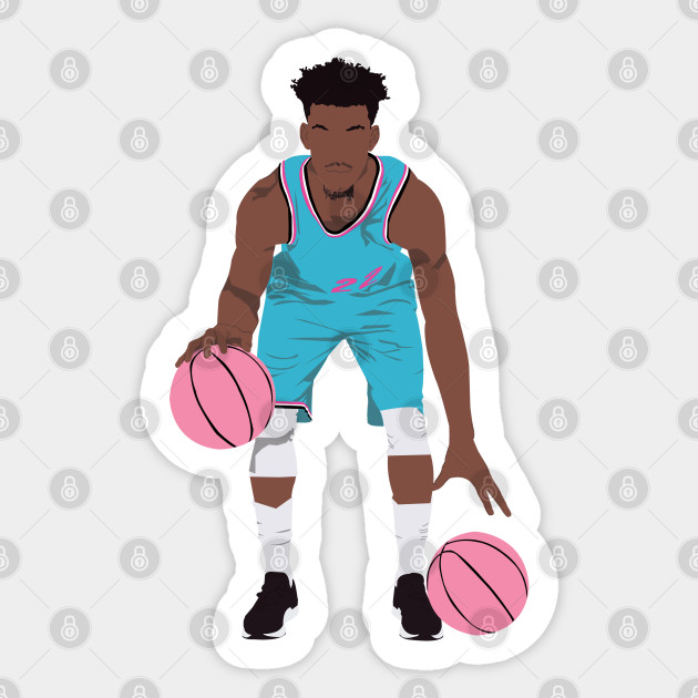 Jimmy Butler Vicewave Jimmy Butler Sticker Teepublic