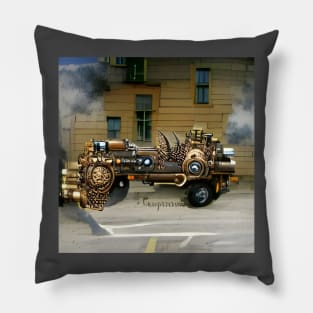 Steampunk war machine Pillow