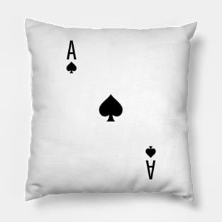 Ace of Spades - Playing Card Design Pillow