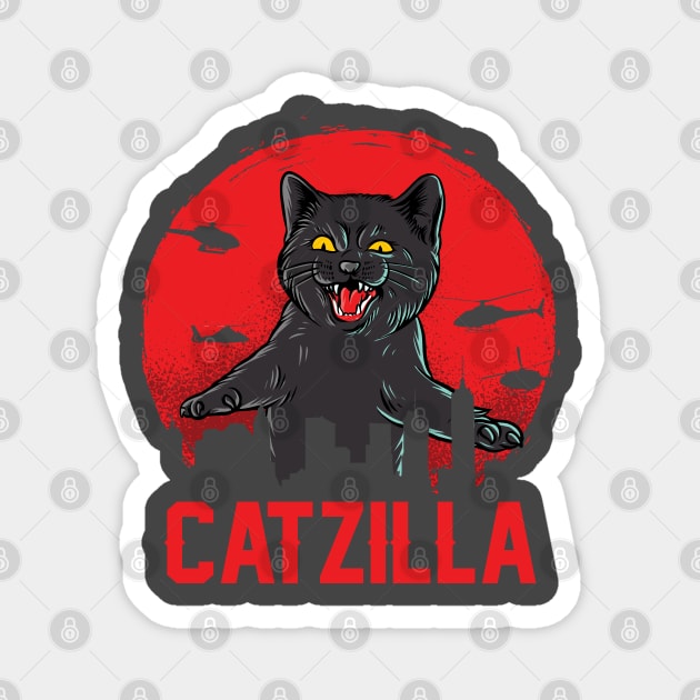 Catzilla Magnet by kimmieshops