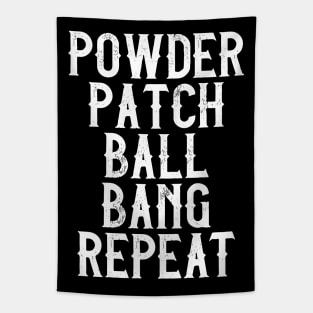 Muzzleloading Rifle Powder Patch Ball Bang Repeat Tapestry