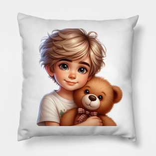 Child with toys Pillow