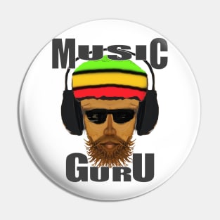 Reggae Music Guru Cool Vibes Pin