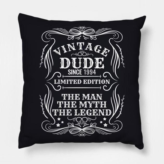 Vintage Dude 1994 Gift Pillow by pa2rok