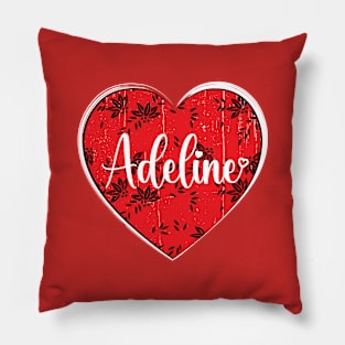 I Love Adeline First Name I Heart Adeline Pillow