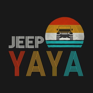 Jeep Yaya Vintage Jeep Retro Jeep Sunset Jeep Men/Women/Kid Jeep T-Shirt