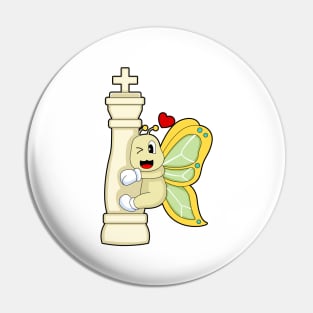 Chess piece King Butterfly Chess Pin