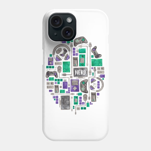 Gamer/Cumputer Nerd Phone Case by Elena_ONeill