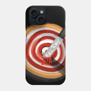 Kill Tony Red & Yellow Bullseye With Knife in Watercolor Phone Case