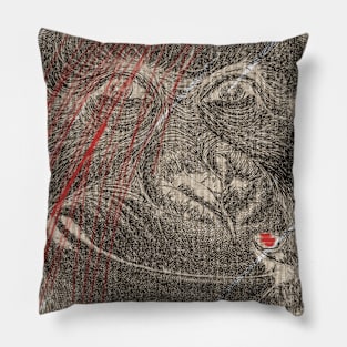 The Enigma Ape: An Uncanny Gorilla Meme Template Pillow