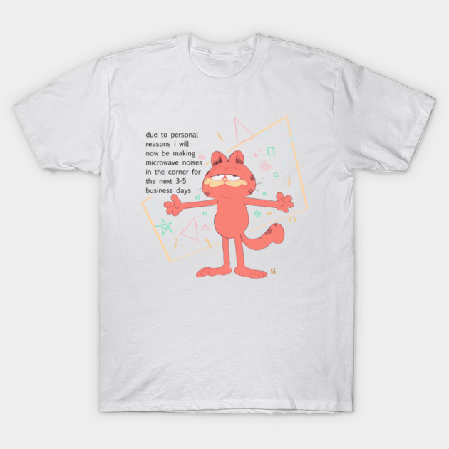 microwave garf - Meme - T-Shirt