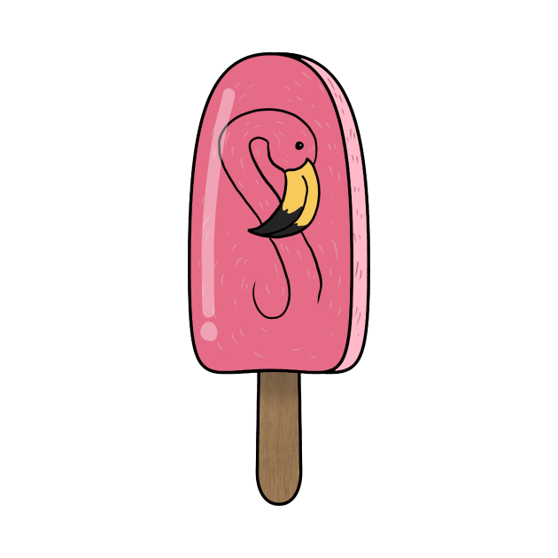 Animal Popsicle Flamingo Ice Cream Summer Gift by Mesyo