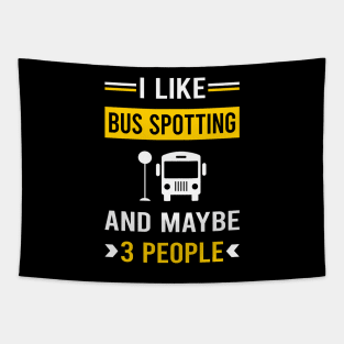 3 People Bus Spotting Spotter Tapestry