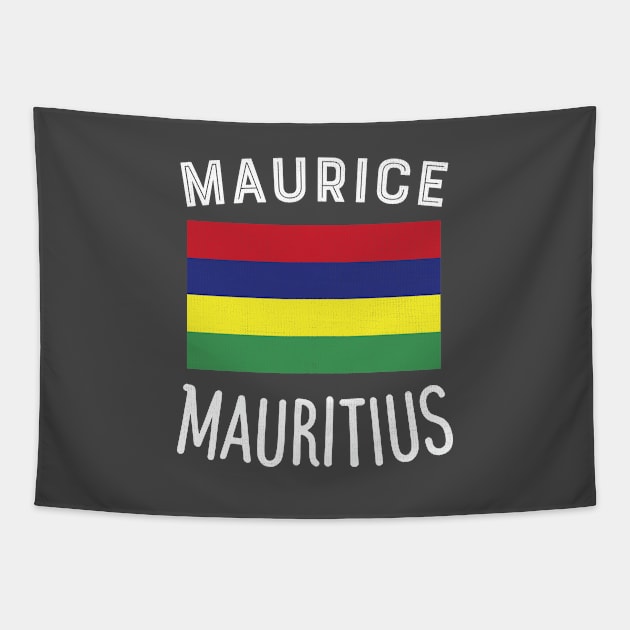 Mauritius Flag Tapestry by phenomad