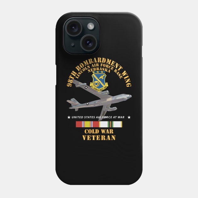 USAF - 98th Bombardment Wing - Lincoln Air Force Base, Nebraska - Cold War Vet w B-47 COLD SVC X 300 Phone Case by twix123844