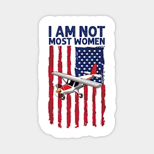 I am not most women-pilot Magnet