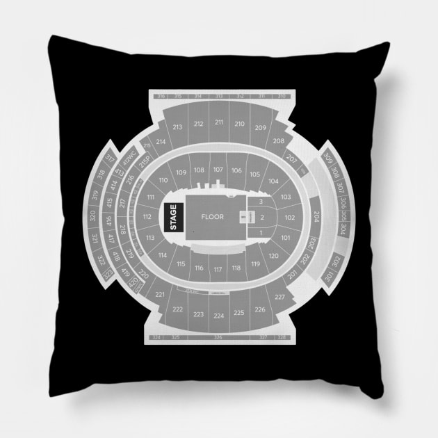 MSG Seating Chart Pillow by Shirts By AL