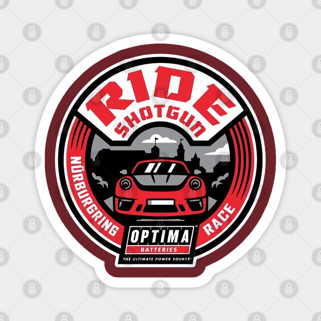 Ride Shotguna - Nurburgring Race Magnet by Ride Shotguna