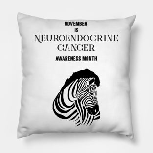 Neuroendocrine Cancer Awareness,November,Zebra Strong Pillow