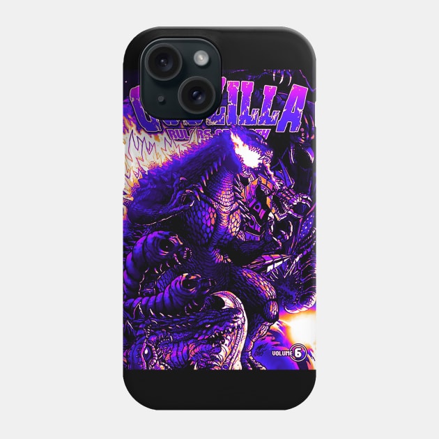 Retro Godzilla ROE 6 Phone Case by dolanjaran