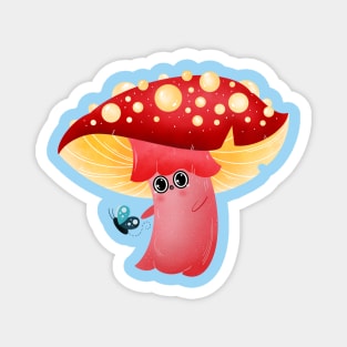 Magical mushroom adventure Magnet