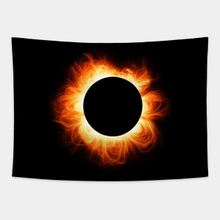 Solar eclipse ring Tapestry