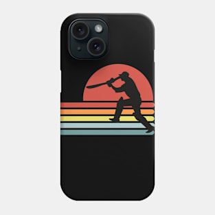 Retro Cricket Player Phone Case