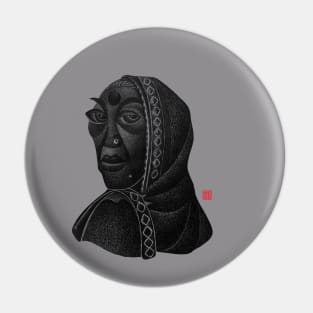 Village Woman Portraitn 2 Pin