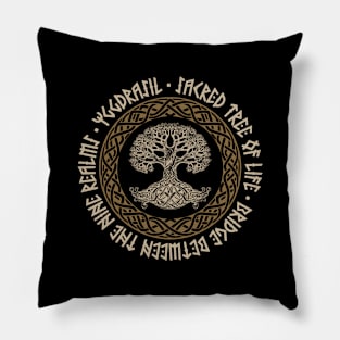 Tree of Life - Yggdrasil - Valhalla Vikings Pillow