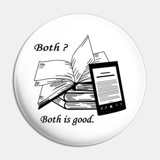 Books and e-reader quote Pin