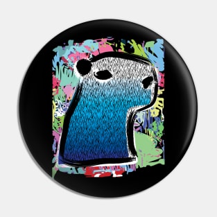 Capybara Graffiti Pin