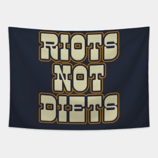 Riots Not Diets / Typography Design Tapestry