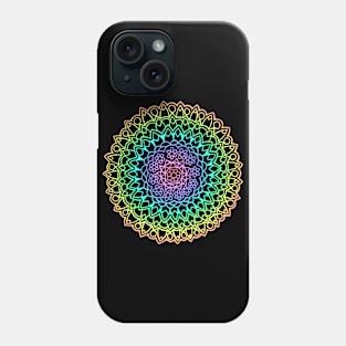 Pastel Rainbow Mandala Phone Case