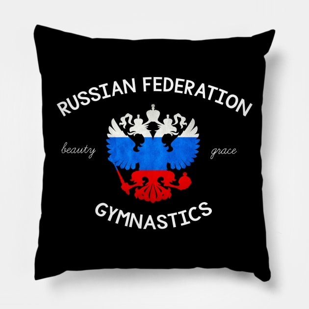 Russian Gymnastics -  Beauty and Grace Pillow by jordynslefteyebrow