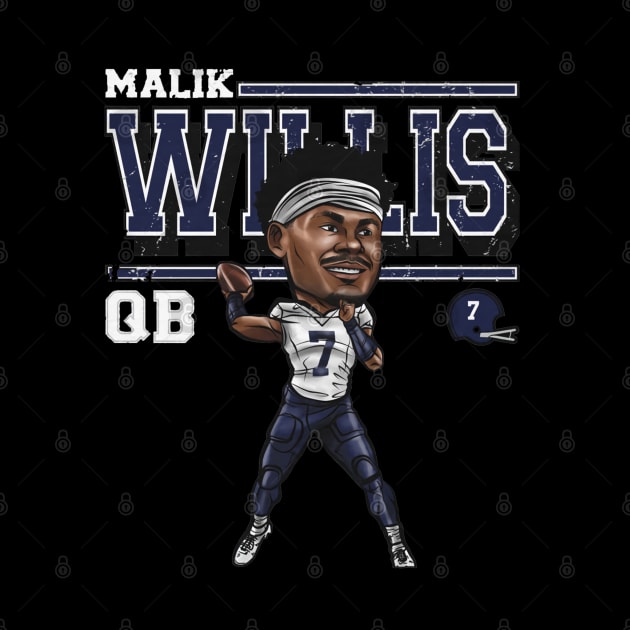 Malik Willis Tennessee Cartoon by MASTER_SHAOLIN