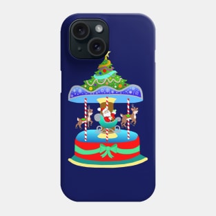 Christmas Merry-Go-Round Reindeer Carousel Phone Case